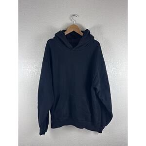 US Standard Apparel Hoodie Mens Large Black Heavyweight Pullover